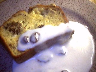 Recette Tranche de cake au Bresse bleu