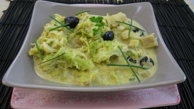 chou blanc : Plat du chou à la moutarde