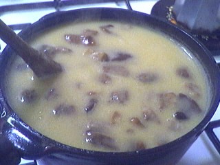 Fondue savoyarde aux cèpes - 7.3