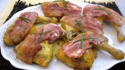 Les grands classiques : Plat de cuisses de poulet grillées façon américaine