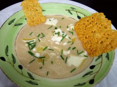 Cuisine diététique : Assiette de crème d'artichauts au chèvre