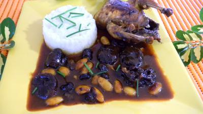 Image : recette Perdrix au miel et aux fruits secs