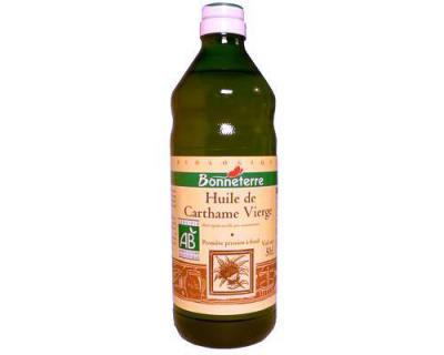Photo : Bouteille d'huile de Carthame