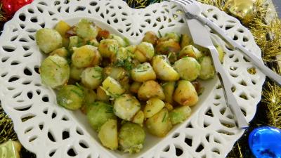 anis étoilé : Plat de choux de Bruxelles parmentier