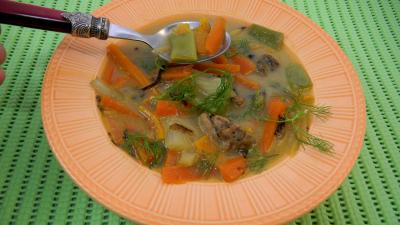 Soupe de carottes aux ris de veau - 9.2