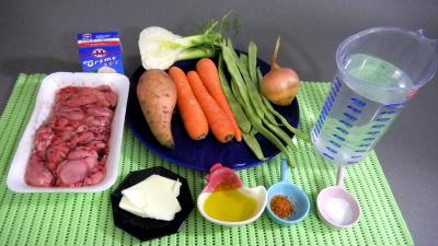 Ingrédients pour la recette : Soupe de carottes aux ris de veau