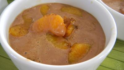clémentine : Bol de clémentines caramélisées au marscarpone et au cacao
