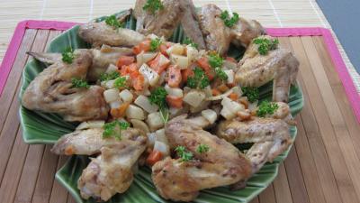 Image : recette Ailerons de poulets sautés aux navets