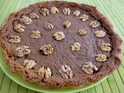 cassonade : Tarte aux noix à la vanille