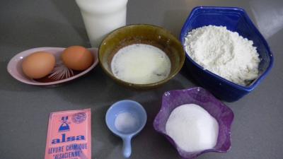 Ingrédients pour la recette : Gaufres au sucre et à la cannelle