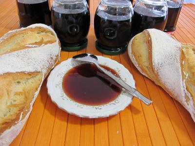 vin rouge : Coupelle de confit de vin rouge de Bordeaux