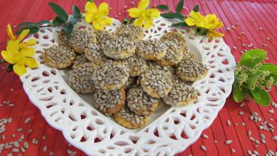 canapés aux graines de tournesol