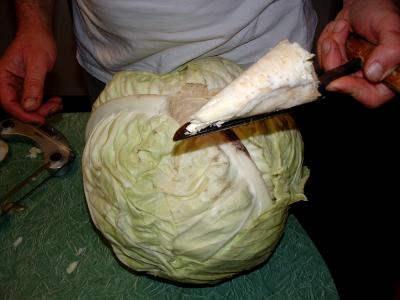 Préparation du chou de la choucroute - 2.4