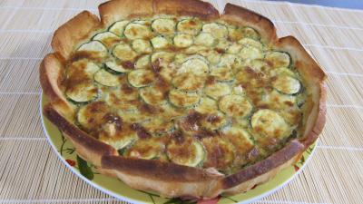 fromage de chèvre : Tourte aux courgettes