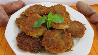 Image : Assiette de paillassons de pommes de terre