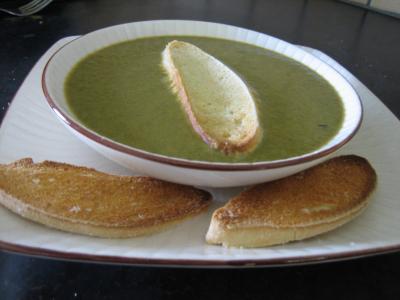 Cuisine diététique : Assiette de crème d'épinards