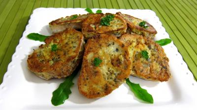 pecorino : Assiette de canapés aux oeufs